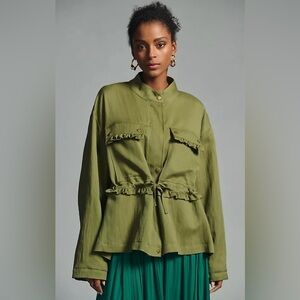 Anthropologie Oversized Utility Jacket , sz : XS